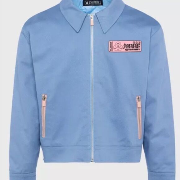Homme Femme x Playboy Fantasy Jacket Blue men’s graphic NWT Sz M $295 - Picture 2 of 11